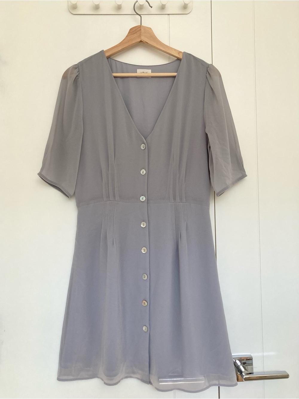 Wilfred Mini Dress Button-front Size S